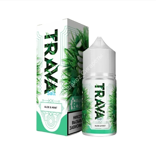 Жидкость для вейпа TRAVA STRONG Алоэ-мята 30 мл оптом 