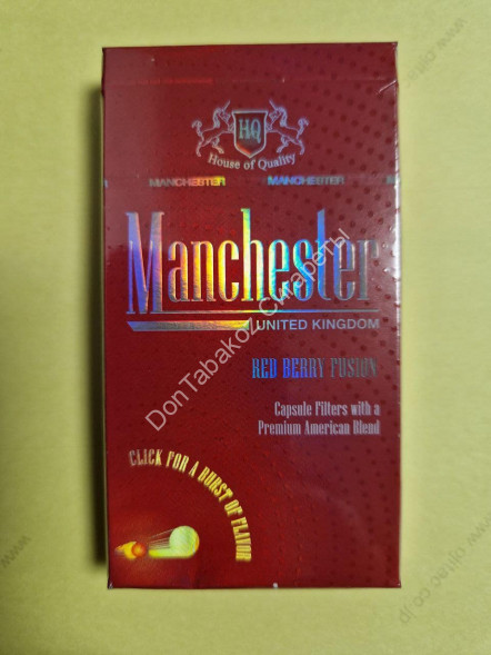 Сигареты Manchester (Манчестер) Red Berry Fusion SuperSlims оптом 