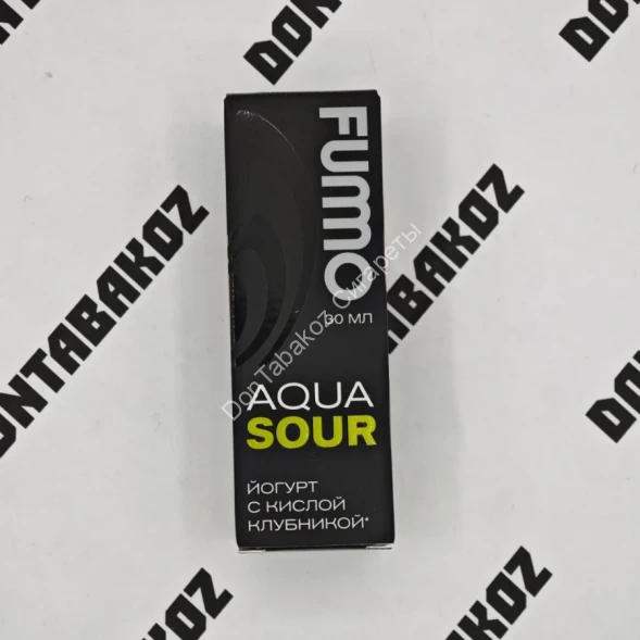 Жидкость Fummo Aqua Sour Йогурт с кислой клубникой 30мл ОПТОМ 