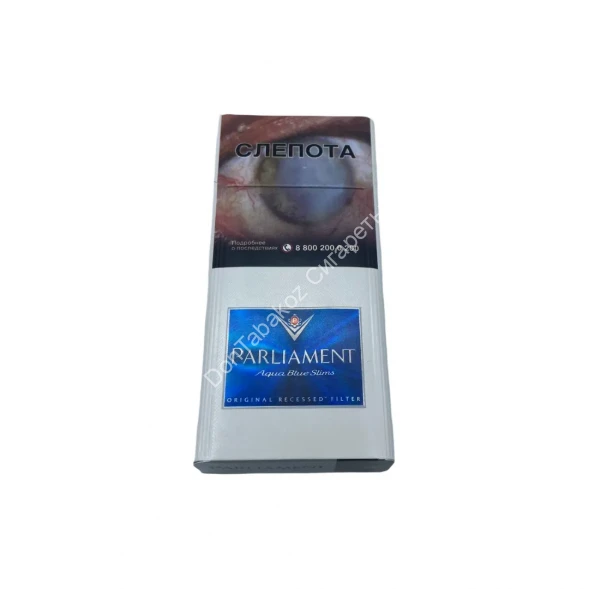 Сигареты Parliament Aqua Blue Slims оптом 