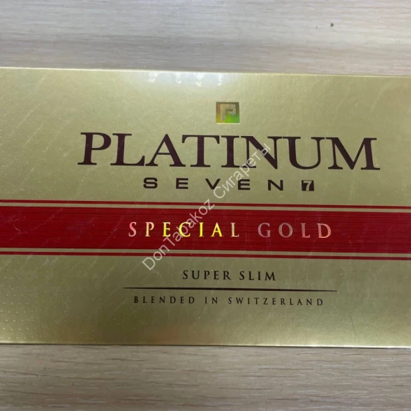 Сигареты Платинум Севен (Platinum Seven) Special Gold Super Slim Оптом 