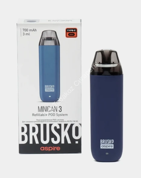 Под система Brusko Minican 3 700 mAh Темно синий оптом 